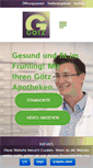 Mobile Screenshot of goetz-apotheke.de